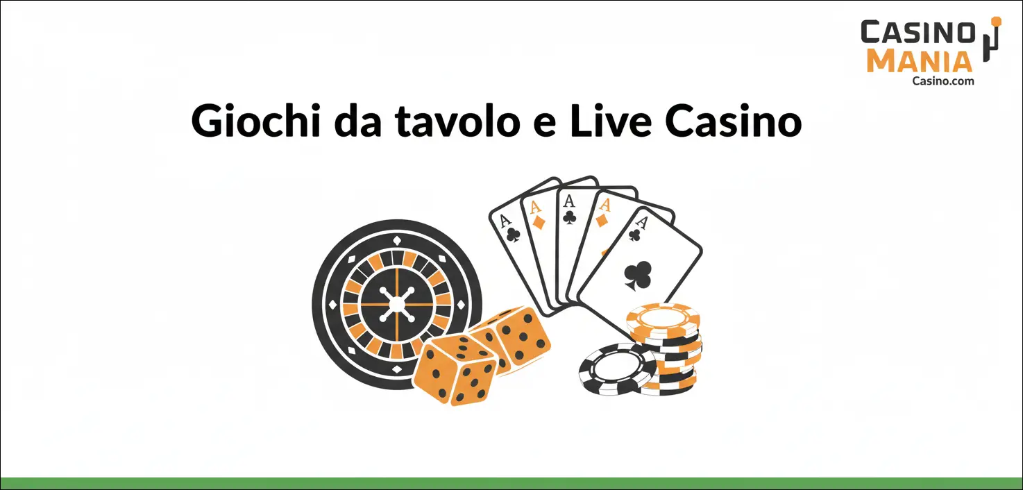 Giochi da tavolo e Live Casino